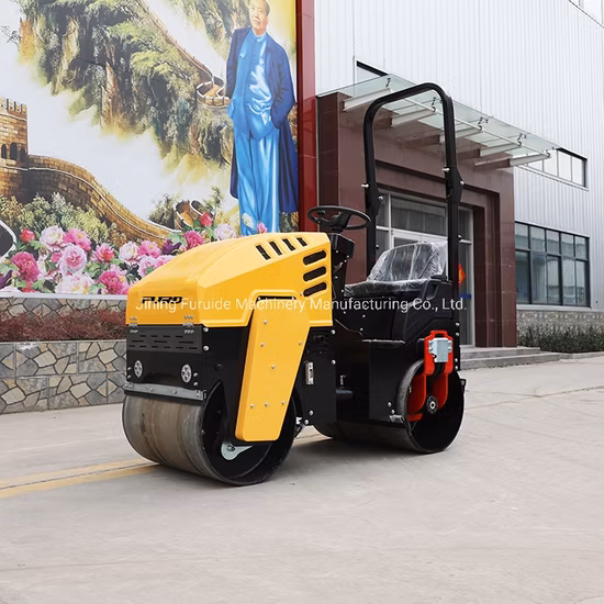 Hydraulic Steering 1 Ton Road Roller Machine Compactor Asphalt Road Roller Fyl-880