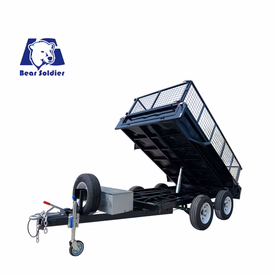 Agricultural Fully Welded Car Trailer with Ramp