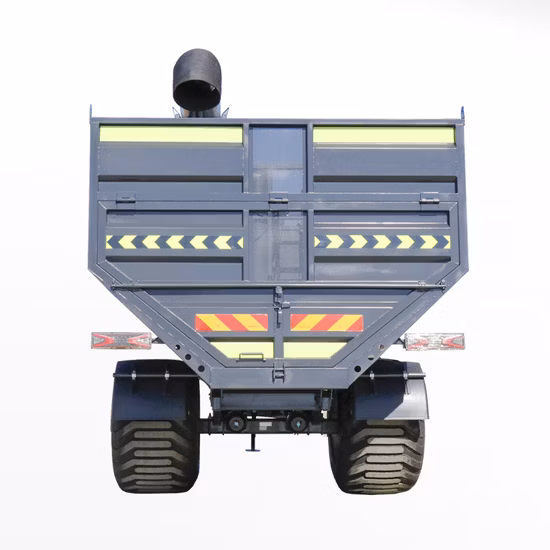 Сельскохозяйственная техника Сельскохозяйственные угодья Трактор Корм ​​для удобрений Массовый грузовик для перевозки семян Самосвал Прицеп Бункер Зерновоз