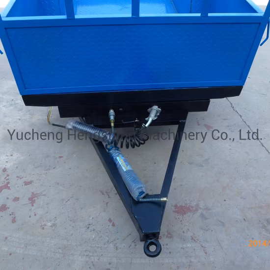 Сельскохозяйственные машины Сельскохозяйственная техника Сельскохозяйственный тракторный прицеп Небольшая ферма Самосвальный прицеп 3 тонны